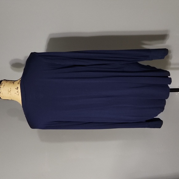 Less- Monday- More Sunday: Navy & white long sleeve t shirt. Super soft! - Picture 5 of 7